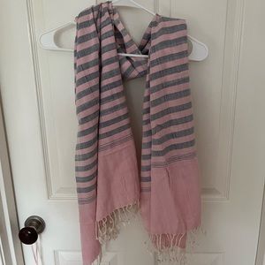 Pink and blue scarf